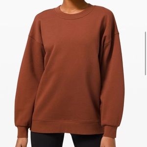 Lululemon perfectly oversized crew - dark terra cotta